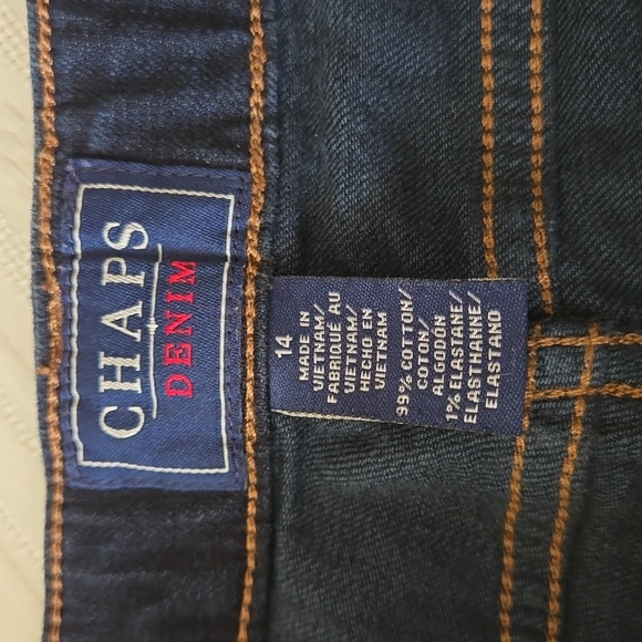 Chaps dark blue Denim Jeans 14 EUC - Picture 2 of 9